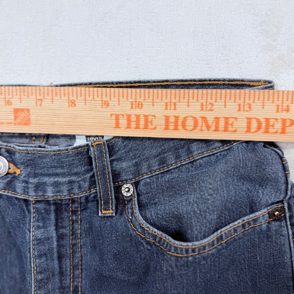 Vintage Levis Red Tab Wide Leg Dark Wash Jeans 50924-1418 Made in USA Size 5M JR - Picture 10 of 14